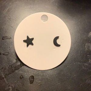 moon and star earrings